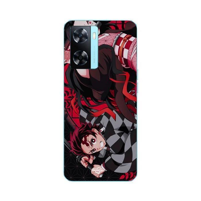 Coque pour Oppo A57s 4G demon slayer tanjiro nezuko attaque combat Maniacase
