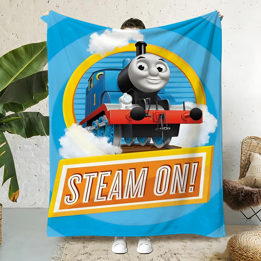 Animation T-Thomas Friends Throw  Flannel Throw Blanket,Bed Home Office Nap Blanket Travel,Camping,Picnic Blanket Soft Decor