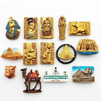 Egypte koelkastmagneten 3D hars handgemaakte koelkastmagneten creatieve souvenirs woondecoratie