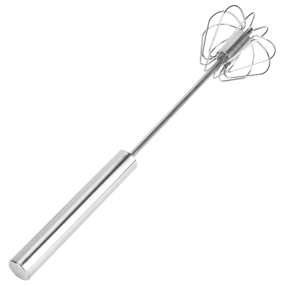 Semi Automatic Stainless Steel Egg Beater Mixer Blender Milk Frother Kitchen Utensils(K3328#A (S) )