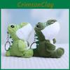 Cartoon Green Cute Crocodile Soft Plush Keychain Pp Cotton Filling Gift Bags