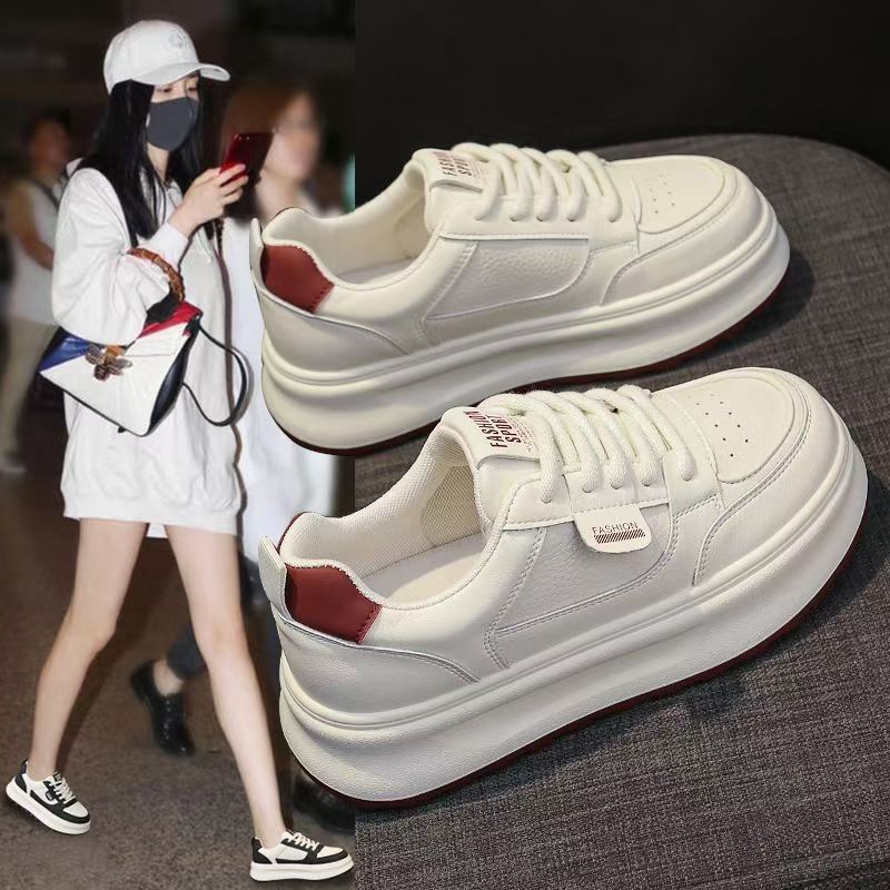 Platform Women's Net Shoes 2026 Spring Student Breathable Leisure Sports Ins Board Shoes