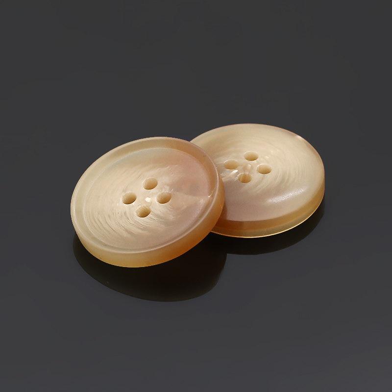 

5pcs Resin Matte Beige Pattern Buttons, Suit Pants Buttons, Woolen Coat Trench Coat Buttons 1#*24L=15.0 MM