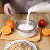 Stainless Steel Colander Soy Milk Filter Noodle Scoop Flour Sieve Kitchen Oil Soy Milk Filter Baking Tool Filter Sieve Oil Leak Spoon Net Colander