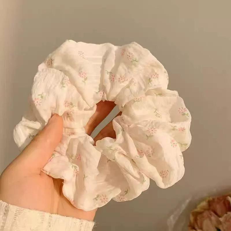 Charm High-Elasticity Rubber Band Ponytail Hair Tie 1PC Big Elastic Tulip Flower Hairband Hair Accessory for Women