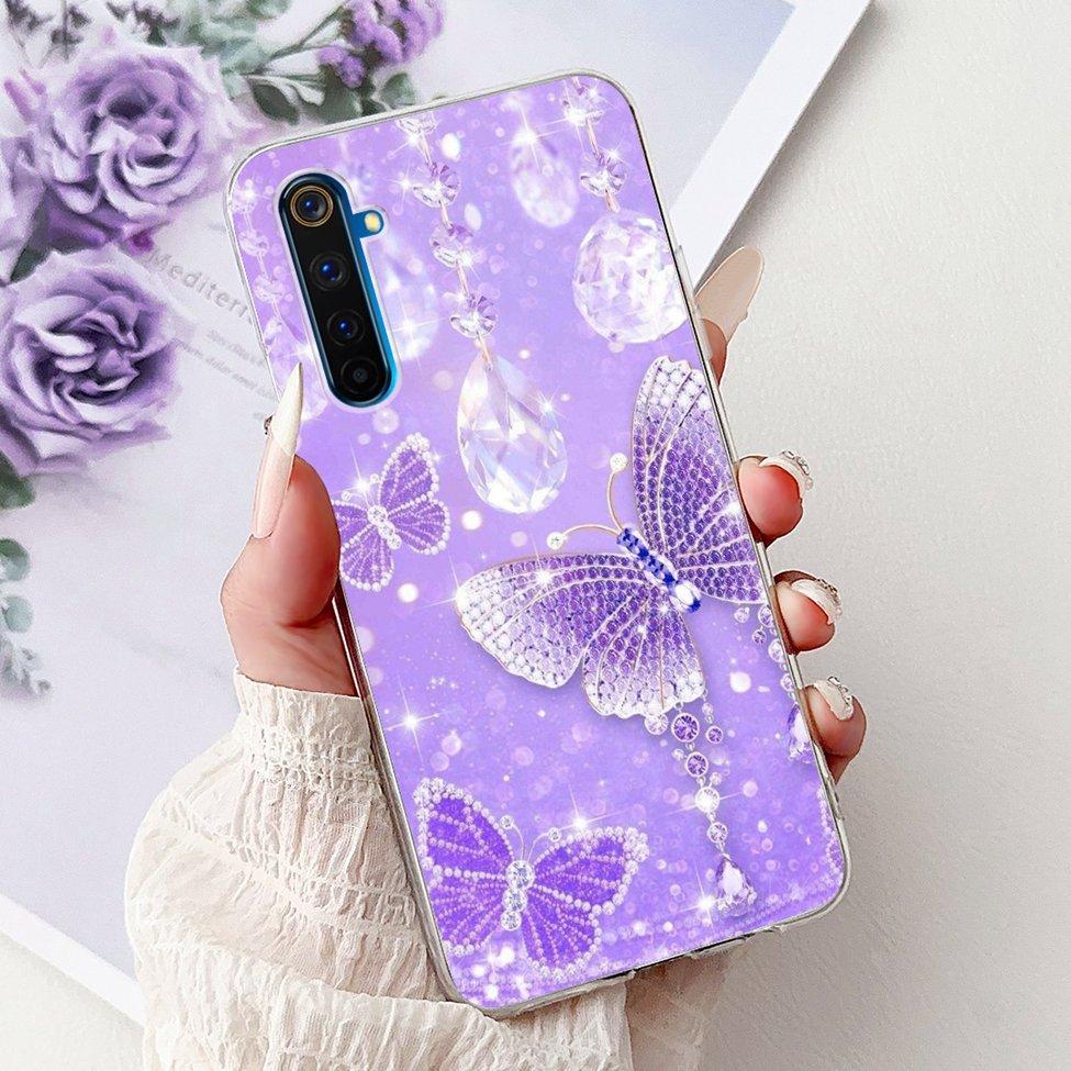 6.6" For Realme 6Pro RMX2061 RMX2063 Back Cover For Realme 6 Pro Case Clear Luxury Fashion Cute Cat Cool Funny Soft TPU Bumper