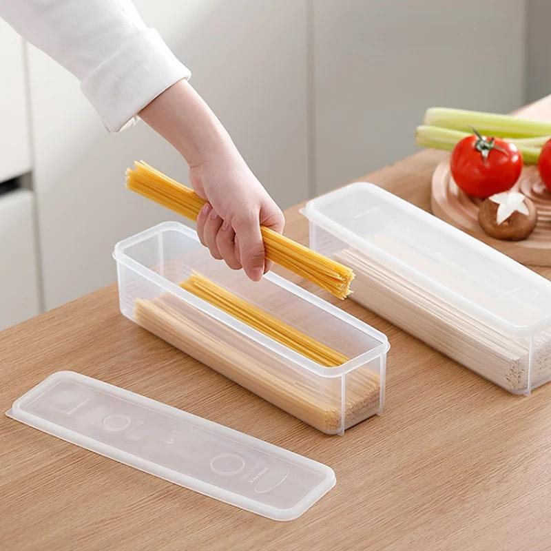 Kitchen Noodle Spaghetti Container Household Cereal Preservation Storage Box with Cover Spaghetti Box Kitchen Food Container