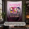 Wall Tapestry Kpop Demon Hunters Print Custom Name Text Wall Hanging Home Decor
