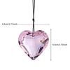 Crystal Hanging Decoration Ab Colorful Crystal Heart Suncatcher Rainbow Maker Decoration Multicolored Crystal Window Pendant