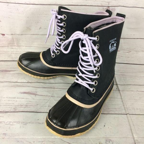 

SOREL/Women’s Snow Boots/23.5/Black/With Inner Lining(USED)