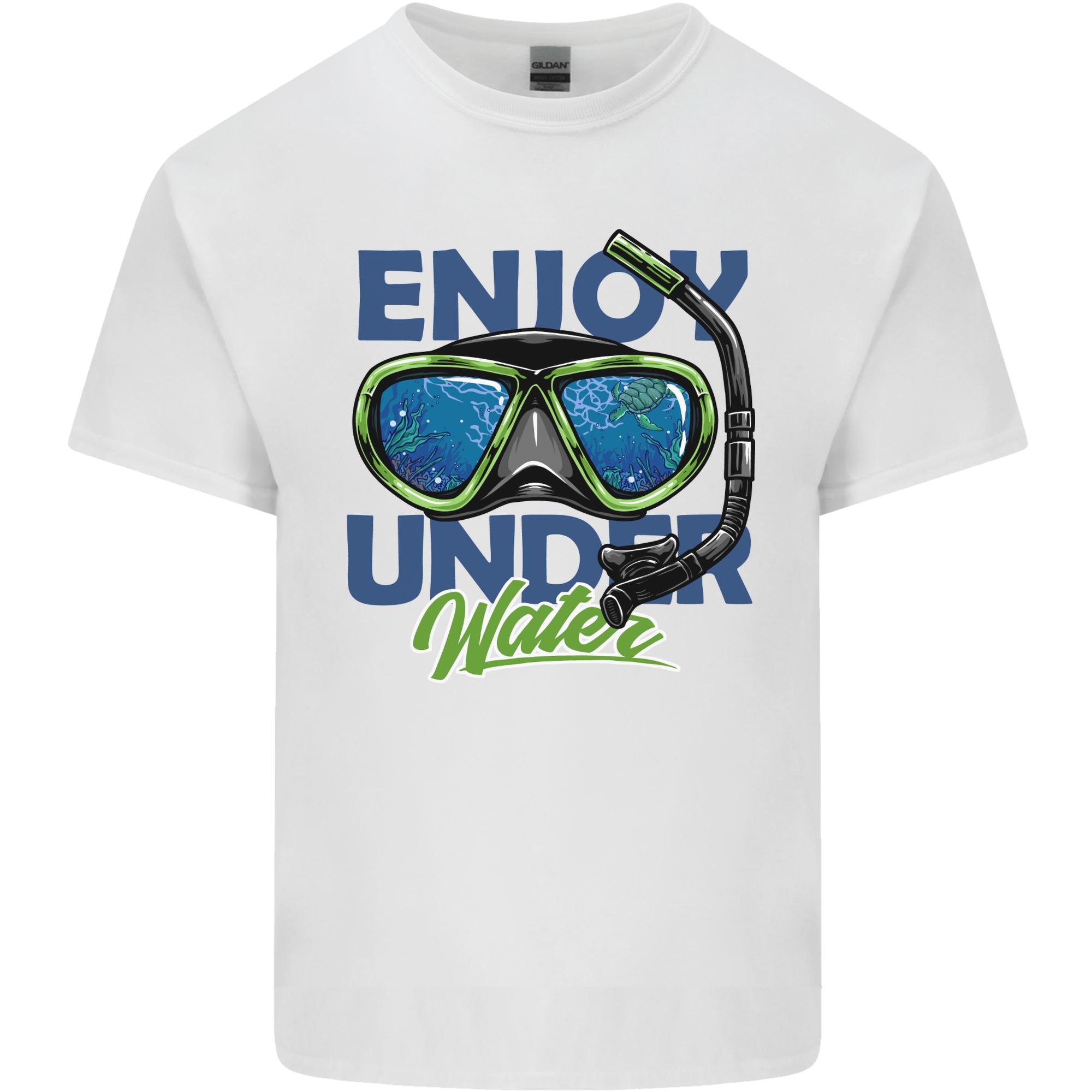 Scuba Diving Enjoy Underwater Diver Dive Unisexs Light Cotton TShirt S