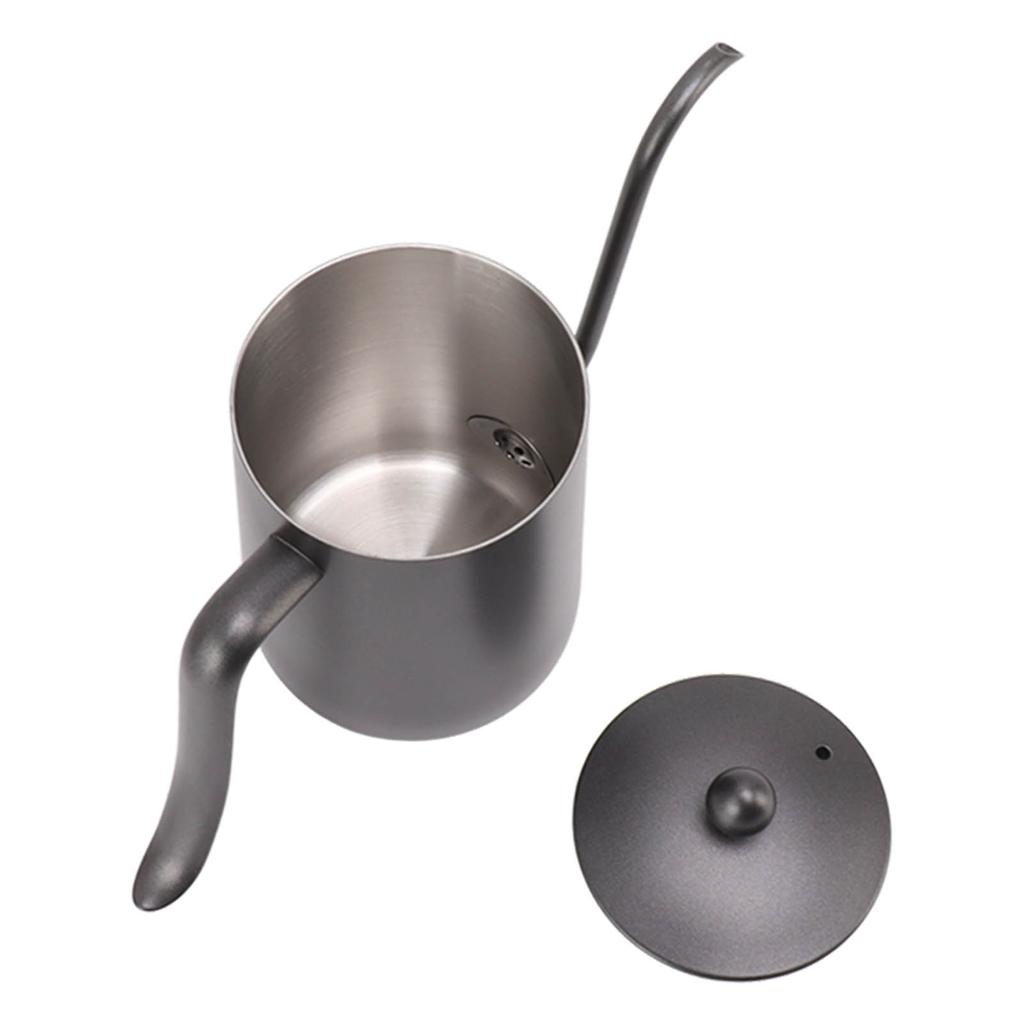 Spout Coffee Pot Professional 600ml Capacity Stainless Steel Gooseneck Coffee Kettle for Home Travel