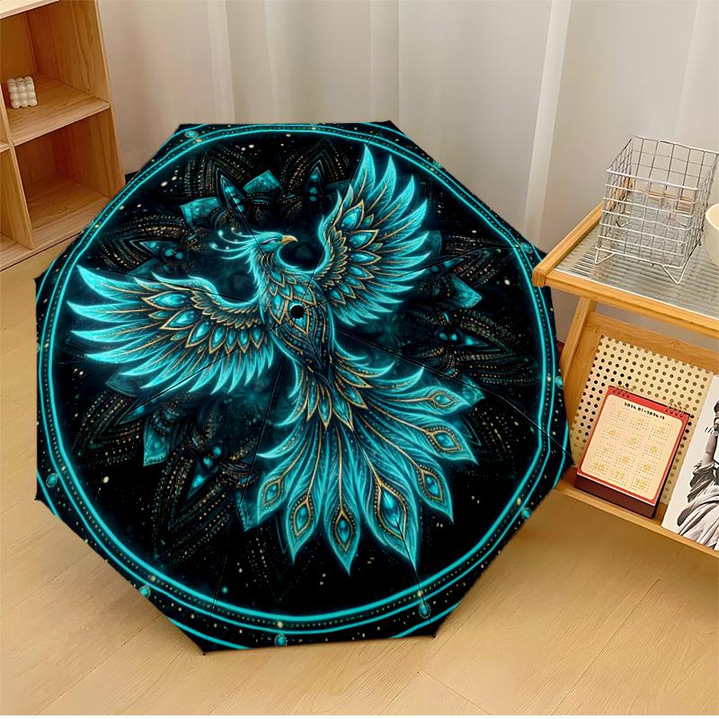 

Galactic Phoenix Printed umbrella windproof folding umbrella portable sun and rain umbrella suitable for gifting