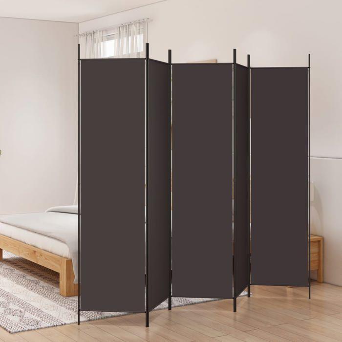 VidaXL Cloison de Séparation 5 Panneaux Séparateur de Pièce Pliable Diviseur Écran d'Intimité Paravent Décoration Salon 350187