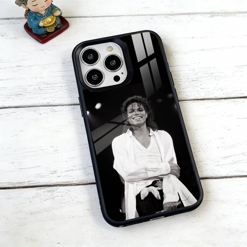 M-Michael Jackson Sänger Handyhülle Für iPhone17,16,15,14,13,12,11 Plus,Pro Magnetisch mit Magsafe Kabelloses Laden