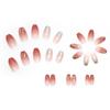 24 Pcs Wear Nail, Summer Manicure, Gentle Temperament, Flame Broken Diamond, Fake Nail Drill Manicure, Short Ballet Nails