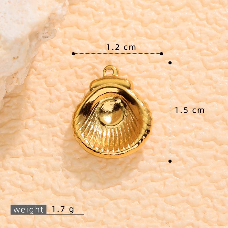 Stainless Steel Scallop Seashell Necklace for Women - Niche Design Titanium Jewelry Accessories