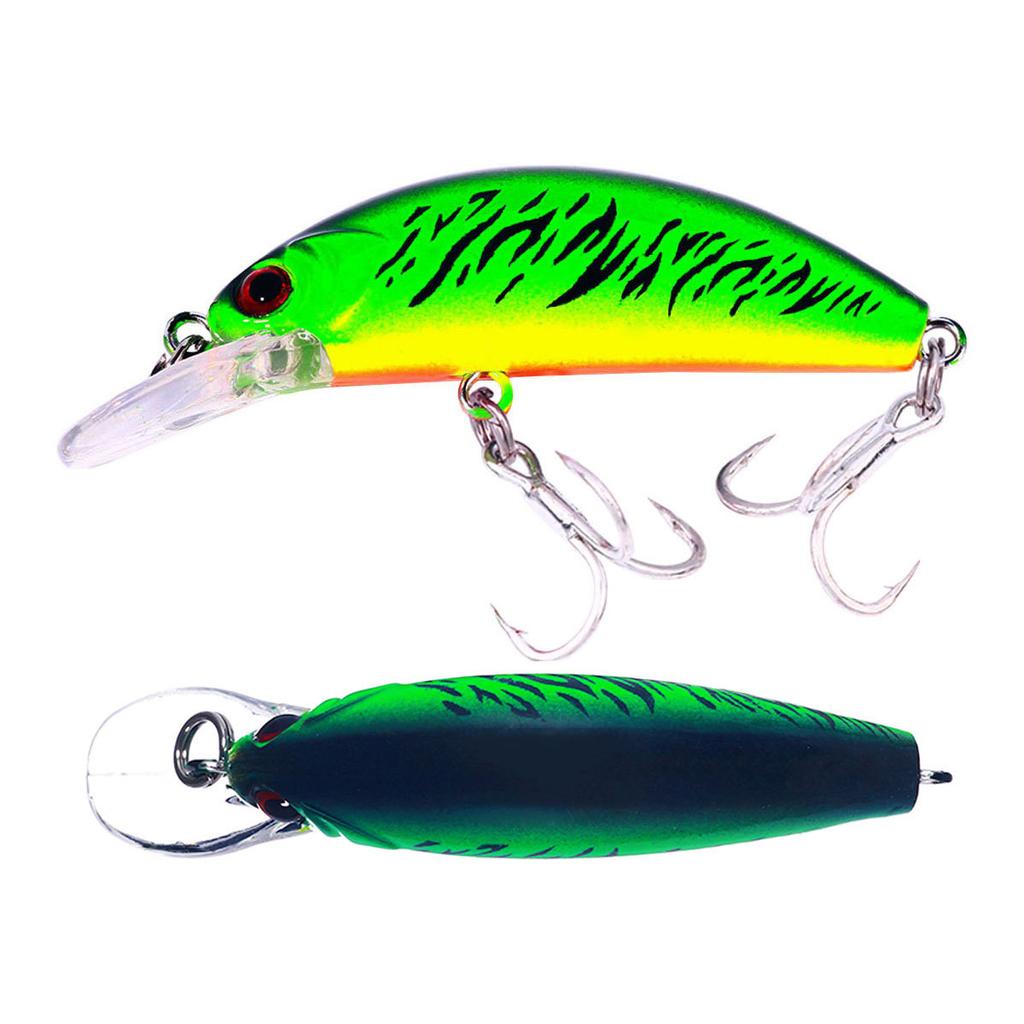 1Pcs Fishing Lure 6cm/5.5g Floating Artificial Hard Bait Bass Wobblers Lures Crankbait Hooks Tackle