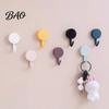 Kitchen Organizer Accessories 10PCS Adhesive Hooks, Decorative Multi-colored Plastic Wall Hangers, No Cabinet Door Hangers Drilling Required Colorful