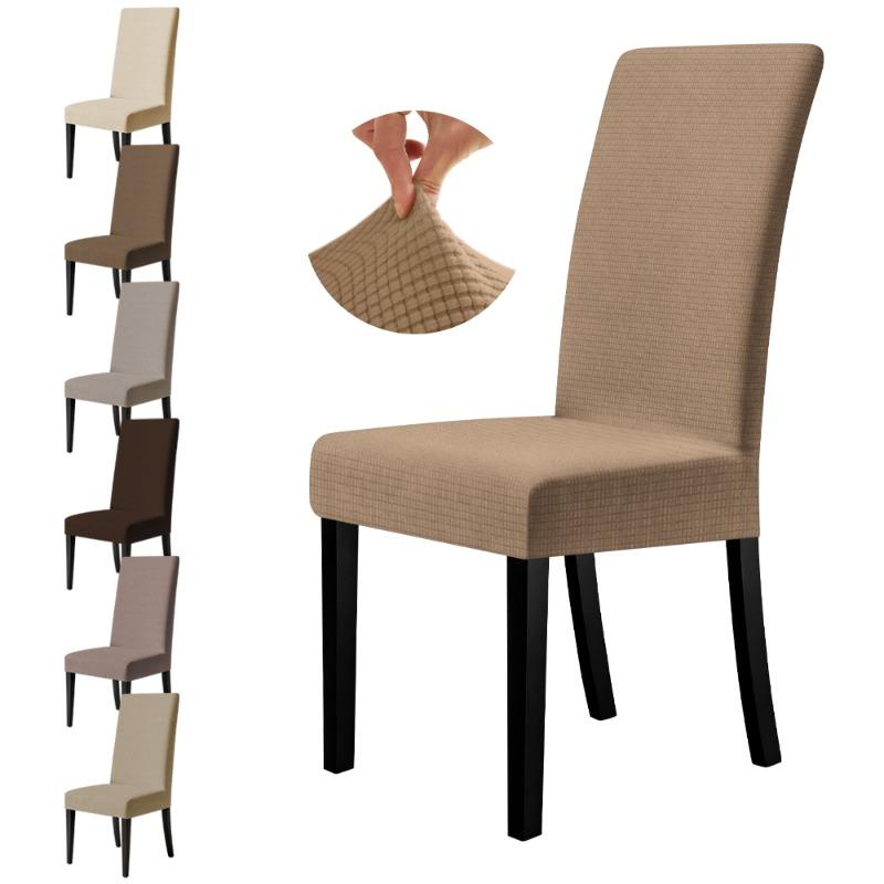 Elastic Stretch Chair Cover for Dining Room High Back & Universal High Elasticity Chair Cover Washable Spandex Chairs Slipcover
