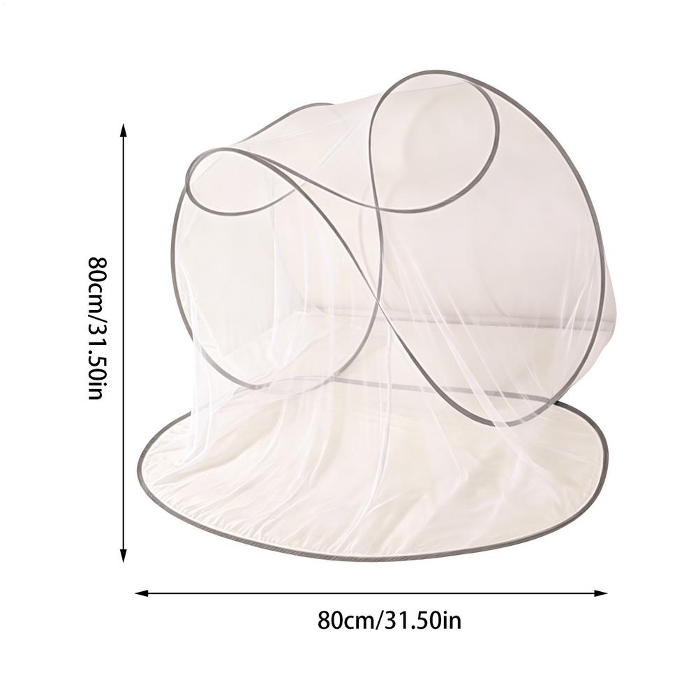 80x80cm Folding Mosquito Head Cover Portable Foldable Pop-up Cover Protection Sleeping Head Net For Adult Baby Face Protection