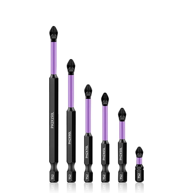 K5 Anti-Slip Shock-Resistant Phillips Screwdriver Bit Set - Strong Magnetic, High Hardness, High Torque.
