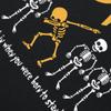 ADHD Awareness Skeleton Graphic T Shirts Why Fit in When You Were Born Tops Clothing T-shirt Men's Retro Oversized Cotton Tshirt
