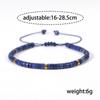 Armband mit gewebten Naturstein-Abstandshaltern - Handgefertigtes Lapislazuli-Design