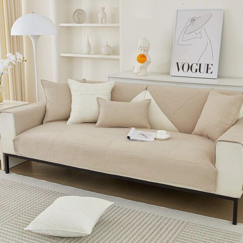 

Диванная подушка Four Seasons Универсальная нескользящая ткань из чистого хлопка, полностью хлопковое полотенце, современная стеганая высококачественная простая подушка 70x70cm 1pcs