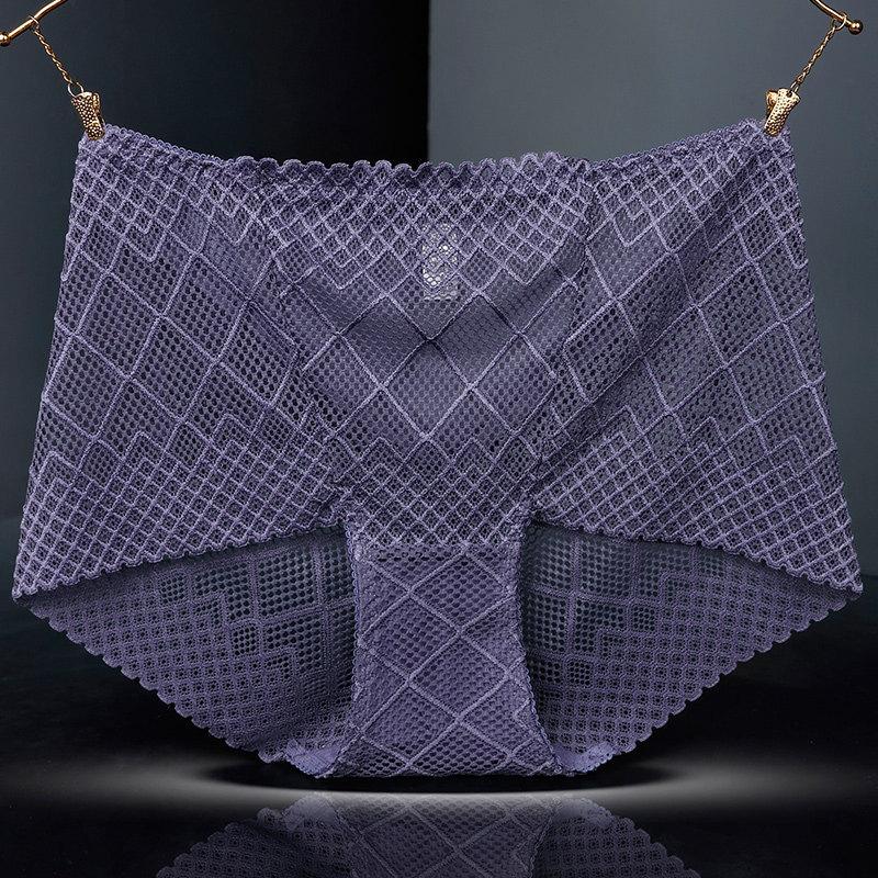 Neue Frauen Atmungsaktive Höschen Sexy Spitze Mesh Hohl Seide Knickers Unten Baumwolle Gesundheit Briefs Qualität Butt Lifter Hosen Plus größe