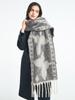 Women Winter Retro Knitted Scarf Headscarf Ladies Casual Animal Print Tassel Warm Scarve Mujer Foulard Thick Wrap Shawl  New