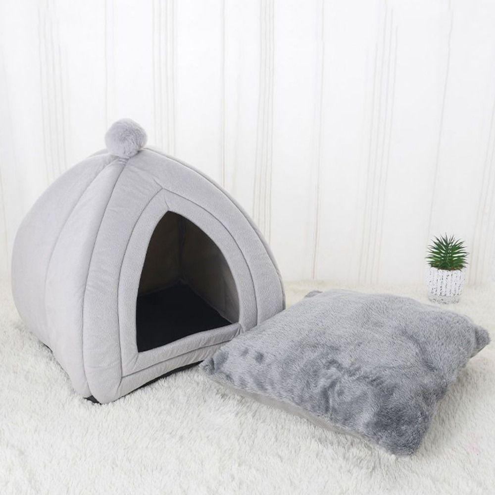 Soft Semi-enclosed Cat Villa Warm Cat Sleeping House Creative Cats Cave Bed  Indoor