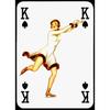 Custom Aluminum Tin Sign Art - Vintage Playing Cards and Women Wall Decor