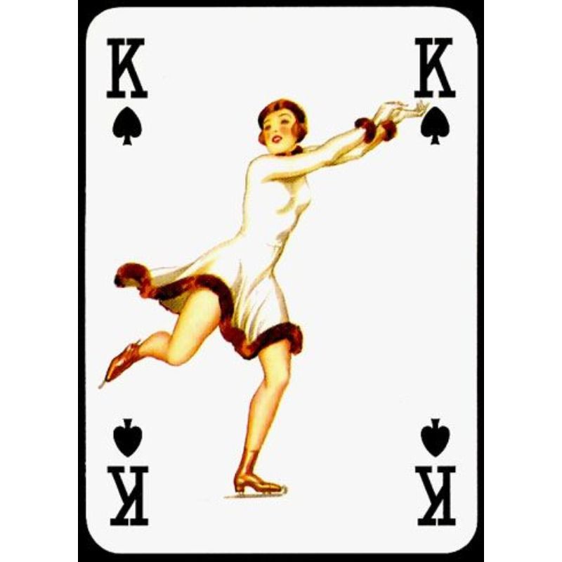 Custom Aluminum Tin Sign Art - Vintage Playing Cards and Women Wall Decor
