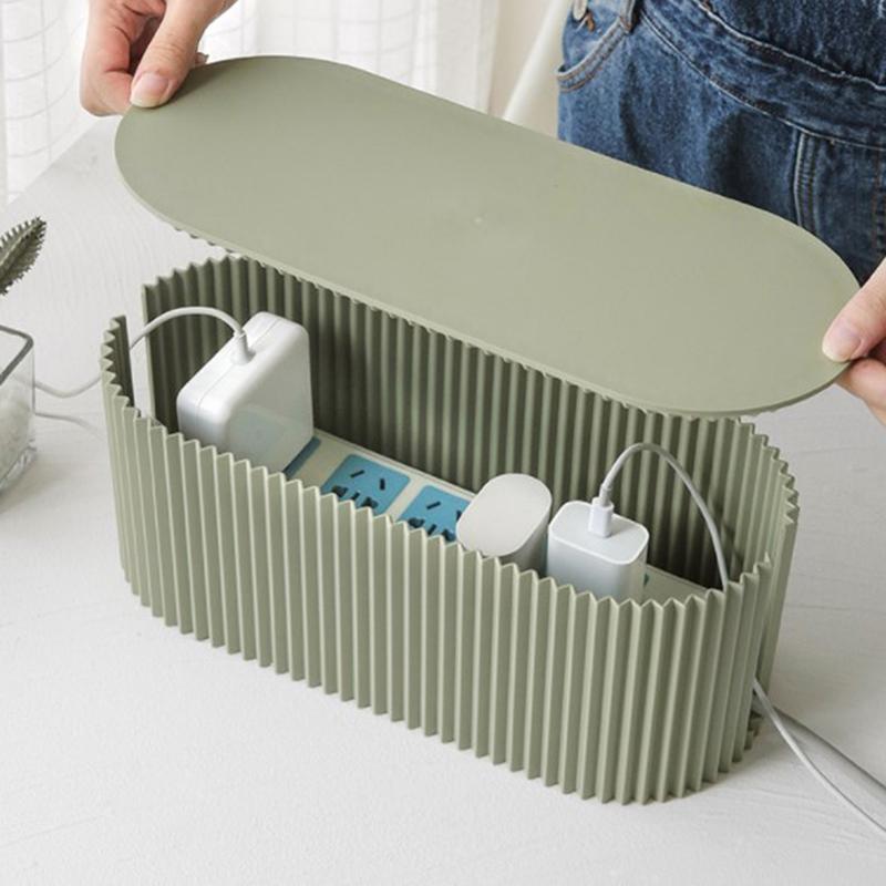 Große Steckdosenleisten-Aufbewahrungsbox Kabel-Aufbewahrungskoffer Organizer-Box Steckdose Stecker Drahtloser WLAN-Router-Board-Halter für Haushalt