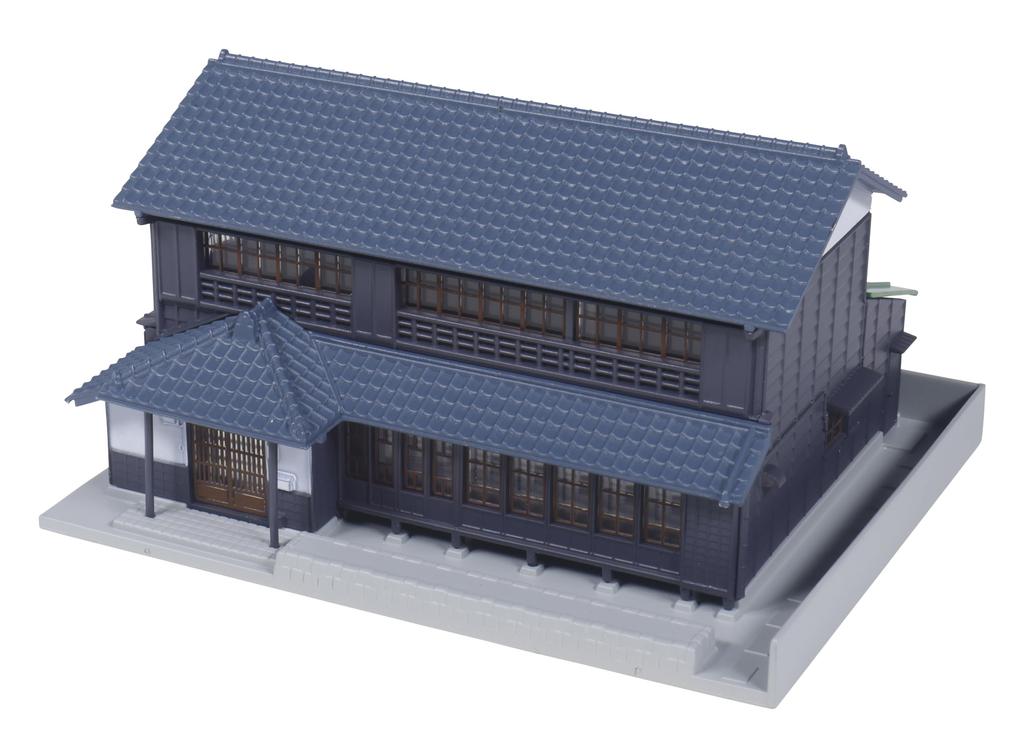 KATO N Gauge Gable-roofed Townhouse 3, Black Wall, Diorama Supplies 23-483B