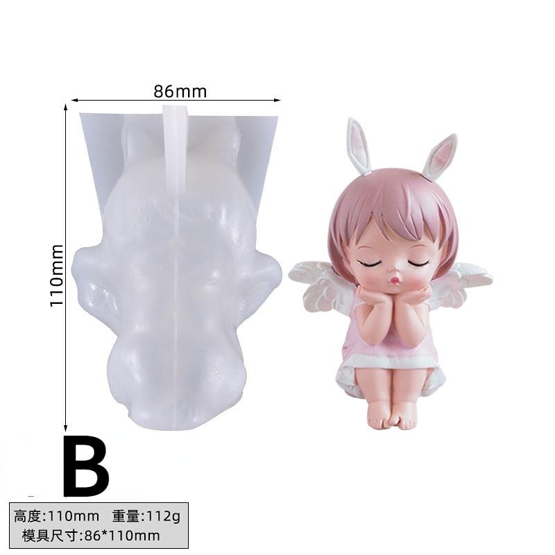 

Ангел Принцеса Свічка Силіконова Форма Крило Дівчина Торт DIY Домашня Прикраса Форма для Виготовлення Ювелірних Виробів Аксесуари Різдвяна Форма