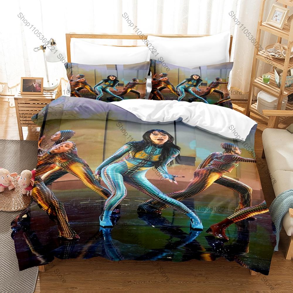 British Musician Rina Sawayama Duvet Cover + 2 Pillowcases, Unique Art Design Bedroom Bedding Set