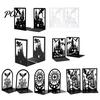 Resistant Bookends 1 Pair Metal Dragon Bookends, Fantasy Castle Decorative Book Ends Heavy-duty for Shelves, Heavy Duty Gothic Holders Home