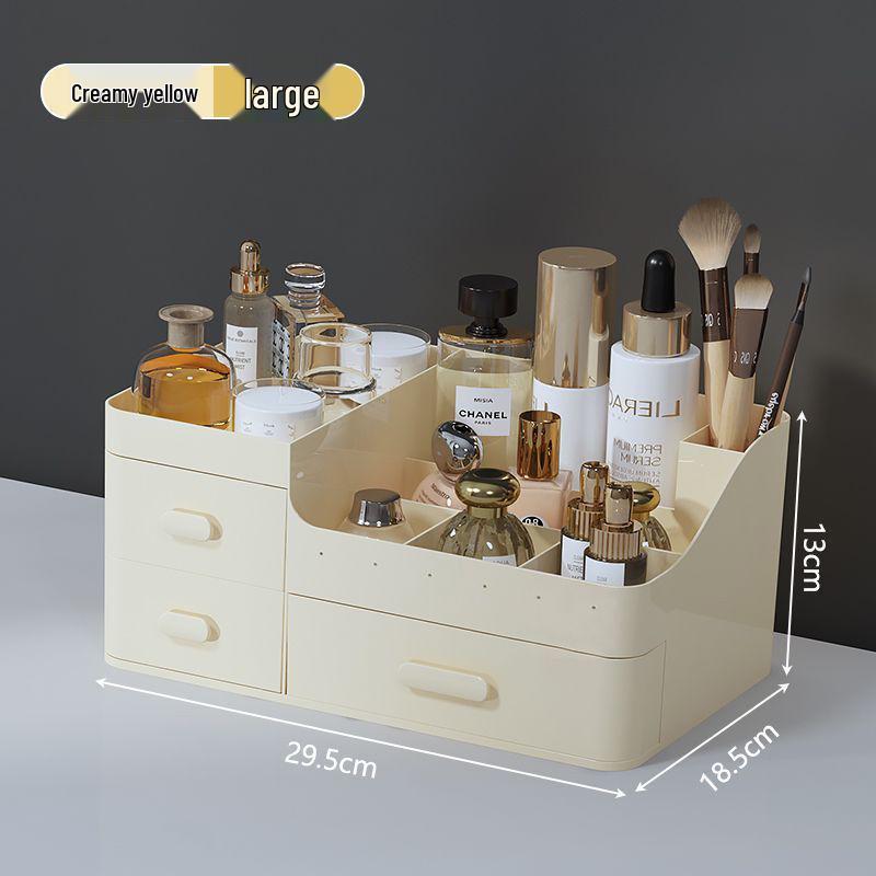 Drawer-Style Makeup & Skincare Organizer with Multi-Grid Compartments
