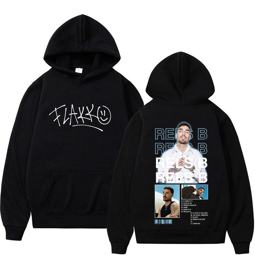 Rapper RELS B Album Tour Print Hoodies Men Women Fashion Hip Hop Pullover Long Sleeves Loose Sweatshirts