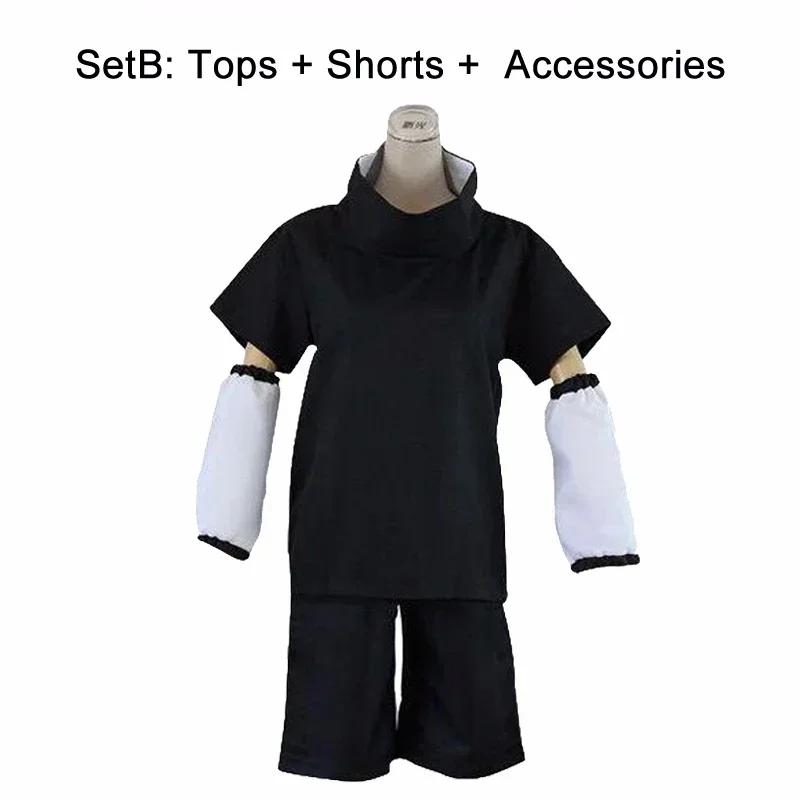 

2025 Новое JP Аниме Учиха Саске Поколение Косплей Костюм Полный Комплект Черная Униформа Хэллоуин Карнавал Вечеринка Костюмы Парик S&Other