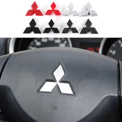 1pcs Car Steering Wheel Center Sticker Emblem Decoration For Asx Lancer 10 Outlander 3 L200 Xpander Pajero 4 Montero