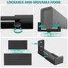 Universal Metal Speaker Wall Mount Bracket Anti Vibration Silicone Pad Easy Setup Stable for Bluetooth-compatible Sound Systems