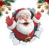 Christmas Stickers Santa Claus Self-Adhesive Decals Funny Holiday Stickers Christmas Decorations for Toilet Bathroom Kitchen