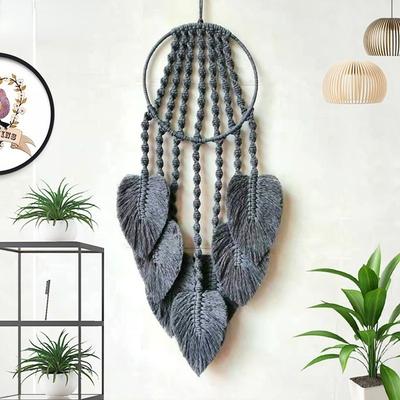 Tapiz de atrapasueños tejido a mano creativo, tapiz con borlas para colgar en la pared, atrapasueños, decoración de pared, atrapasueños de punto tejido, decoración del hogar