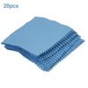 20PCS Cleaning Cloths Car Coating Lint-Free 10*10 Cm Blue Soft Shed-less Automotive