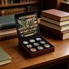 Metall 250. Jubiläumsmünzpackung Mit faltbarer Aufbewahrung Patriotischer Adler Metallmünzen Set Vintage Tribut Geschenkset für Sammler