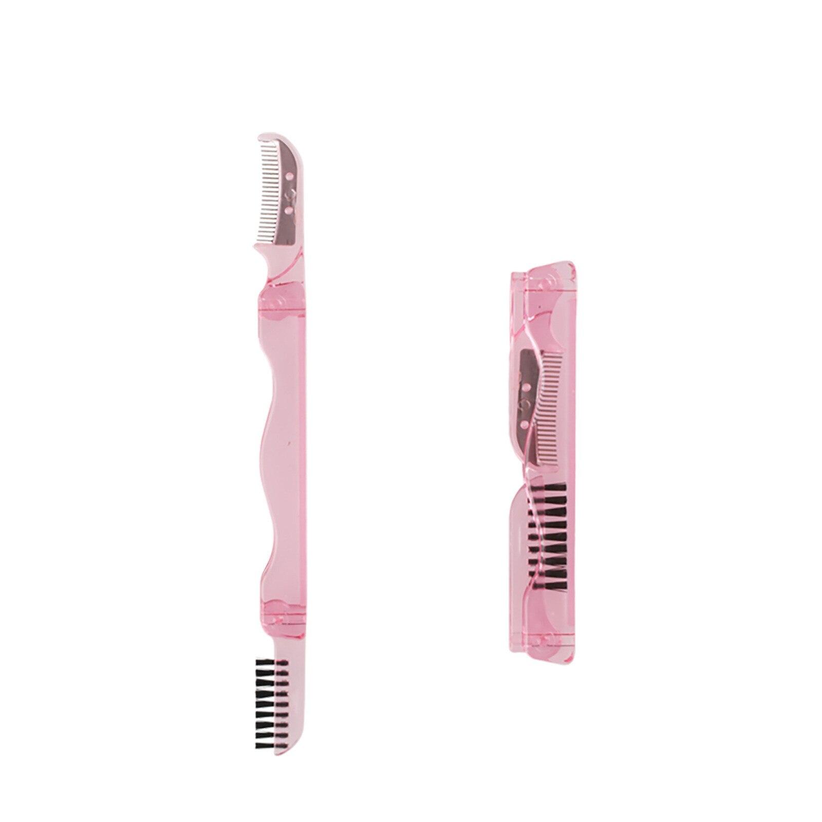 

2 в 1 двухсторонняя кисть для макияжа глаз, щетки для бровей, ресниц, расческа для волос, тушь для глаз, косметическая микро-кисть для бровей, инструменты для расчески