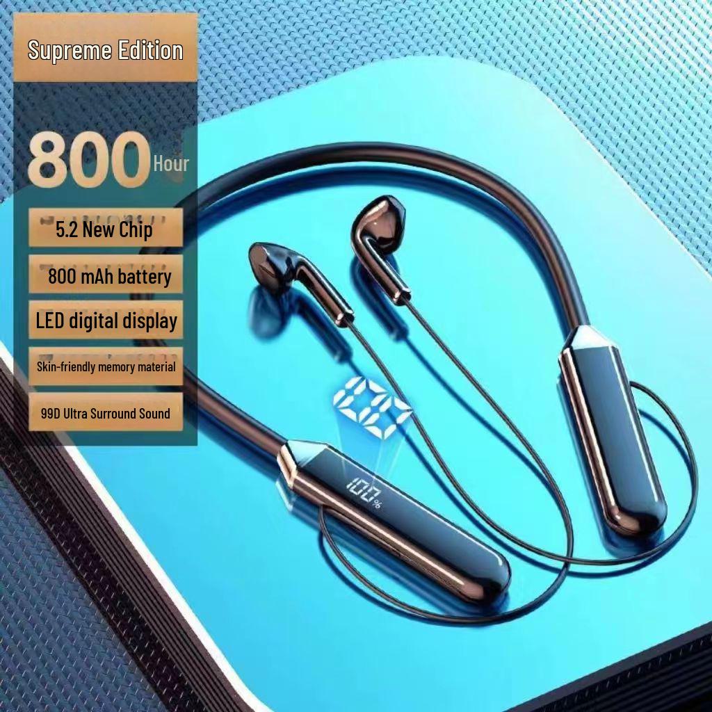 Wireless Neckband Earbuds with Long Battery Life & Deep Bass